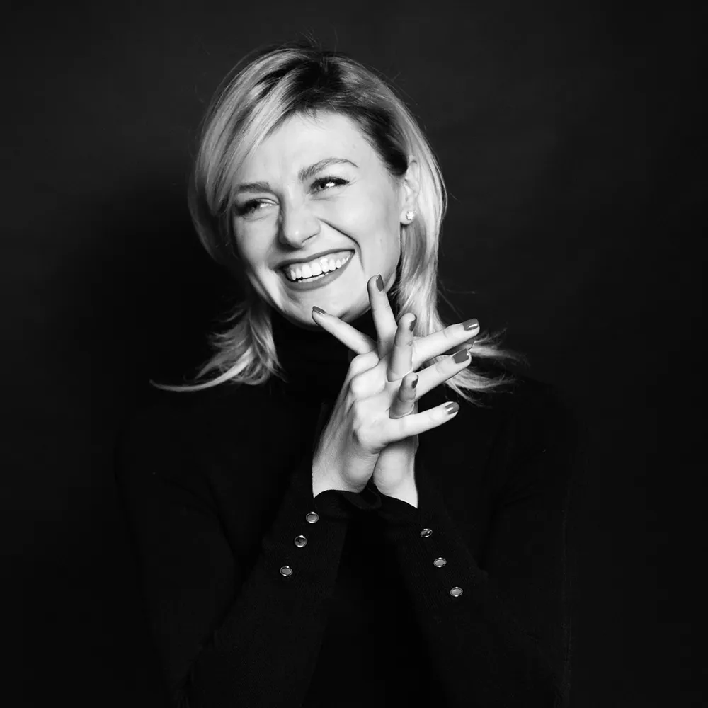 Woman Laughing With Big Smile